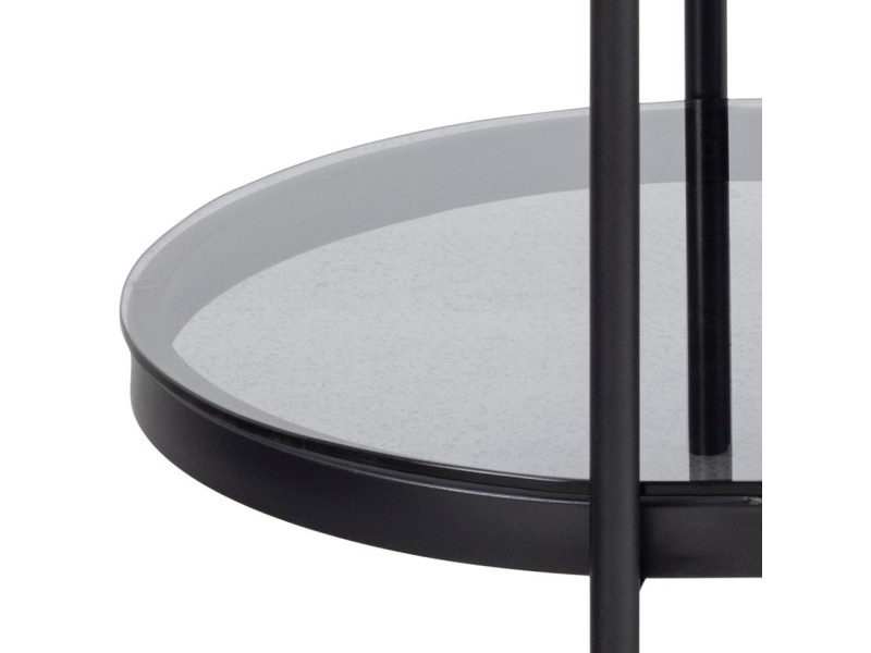 Stolik Bayonne owalny czarny - ACTONA